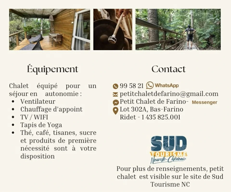 équipements et contacts au Petit Chalet de Farino, hébergement acceptant les chiens