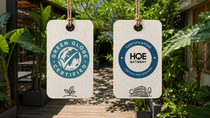 Labels Green Globe et HQE du Gondwana Hotel
